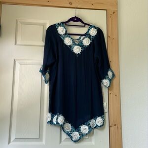 Swimsuit coverup, Blue